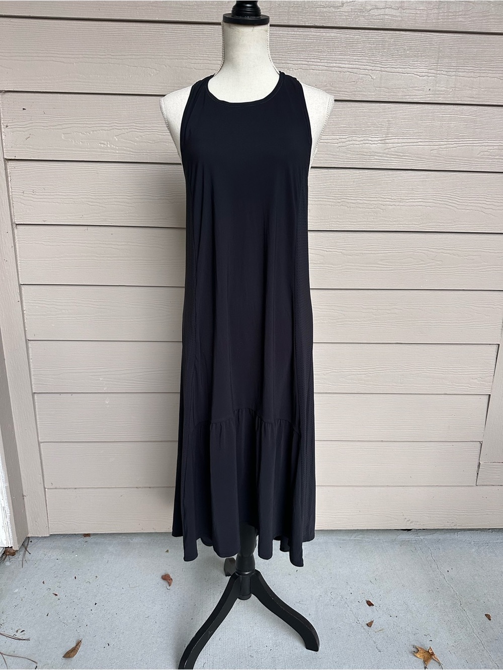 Sweaty Betty Womens Ace Racerback Black Maxi Dress Sz 4-6 (C14)